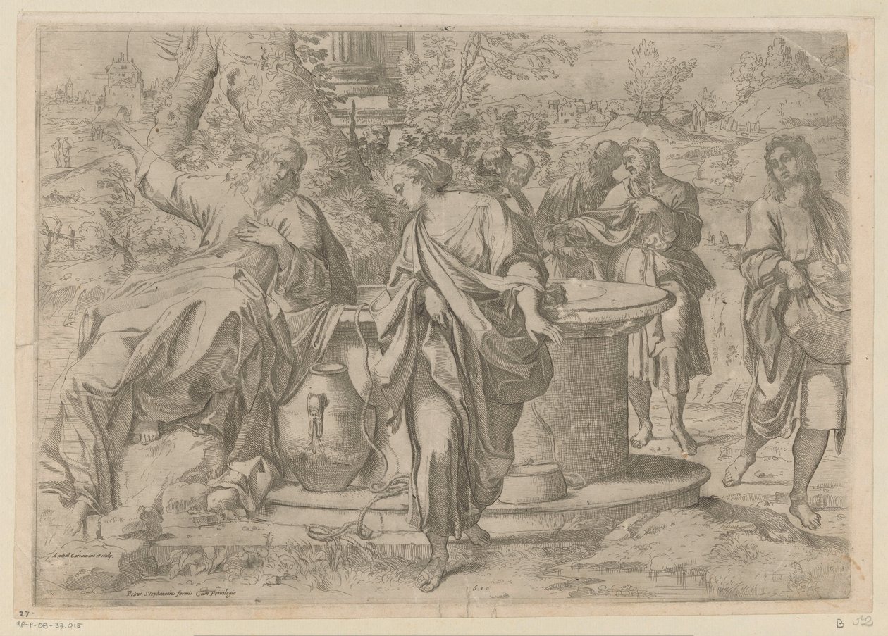 キリストとサマリヤの女 作： Annibale Carracci