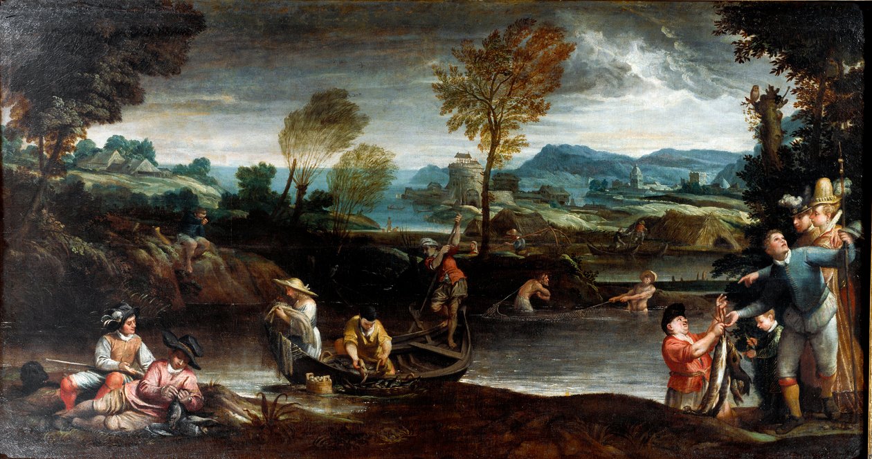 フィッシング 作： Annibale Carracci