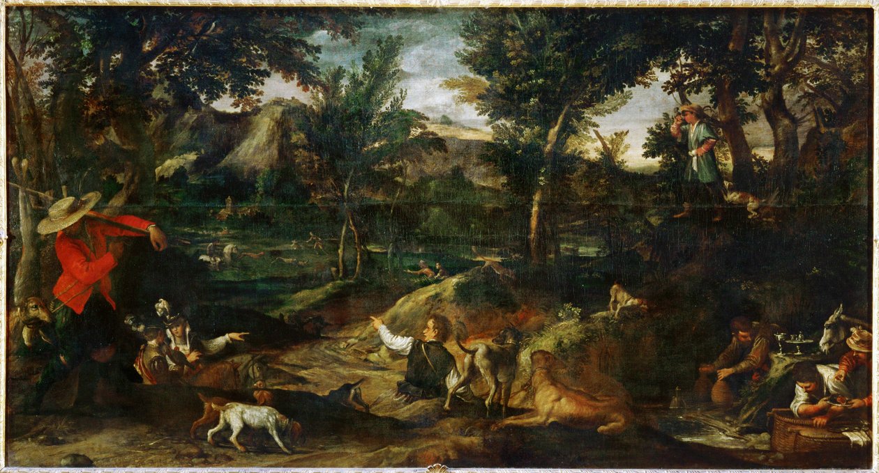 La chasse - 狩 ... 作： Annibale Carracci