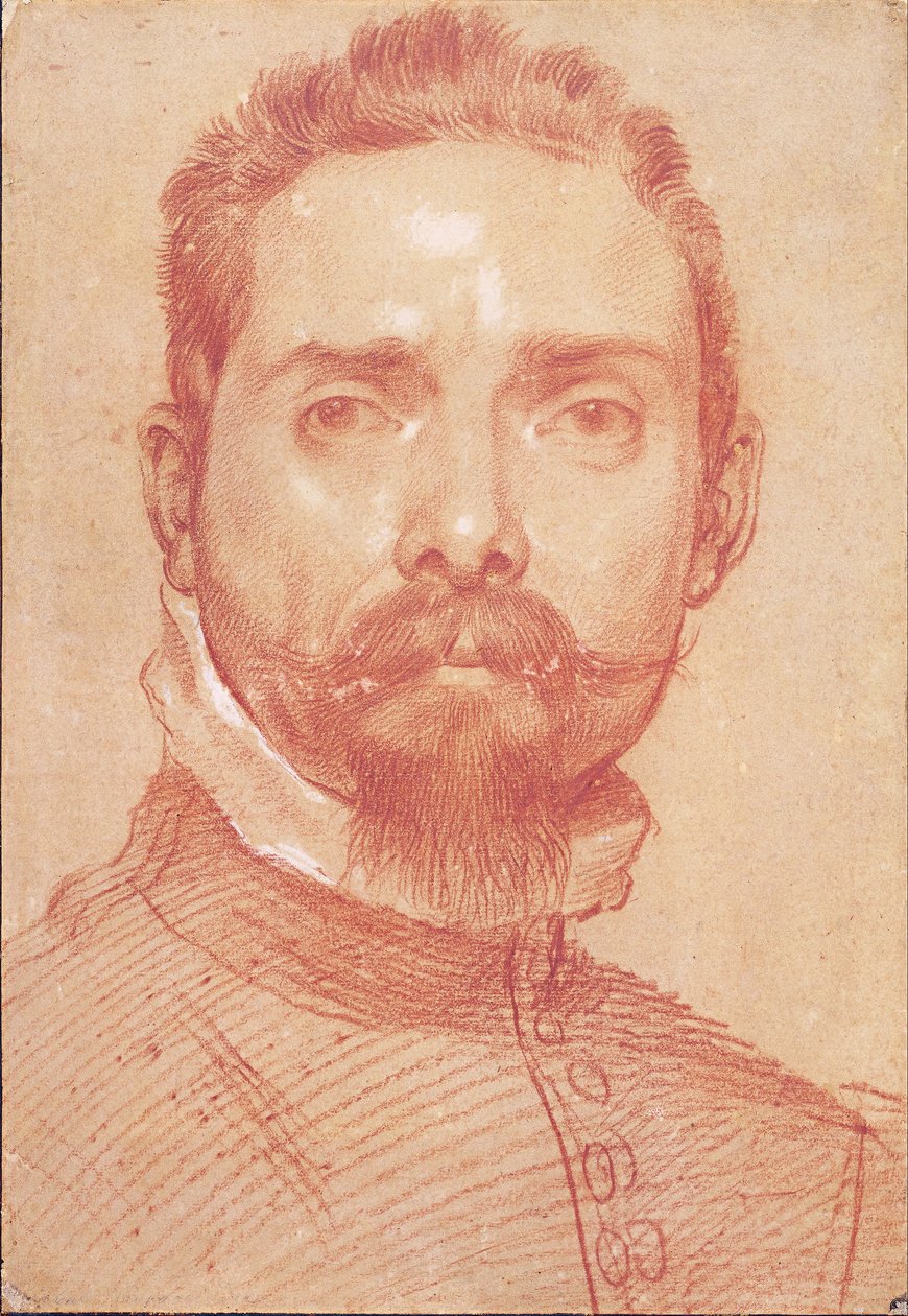 男性の肖像 作： Annibale Carracci