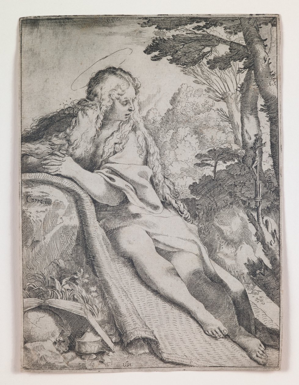 荒野のマグダラのマリア 作： Annibale Carracci