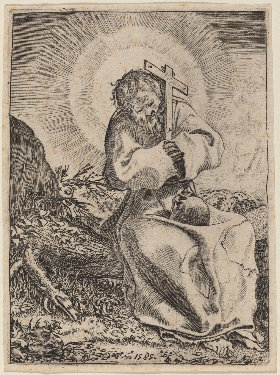 アッシジの聖フランチェスコ 作： Annibale Carracci
