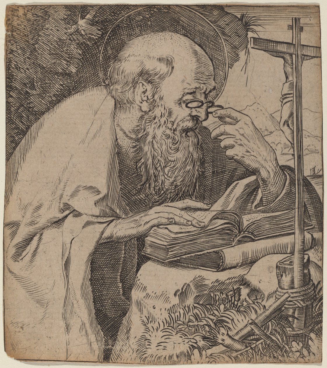 聖ジェローム 作： Annibale Carracci