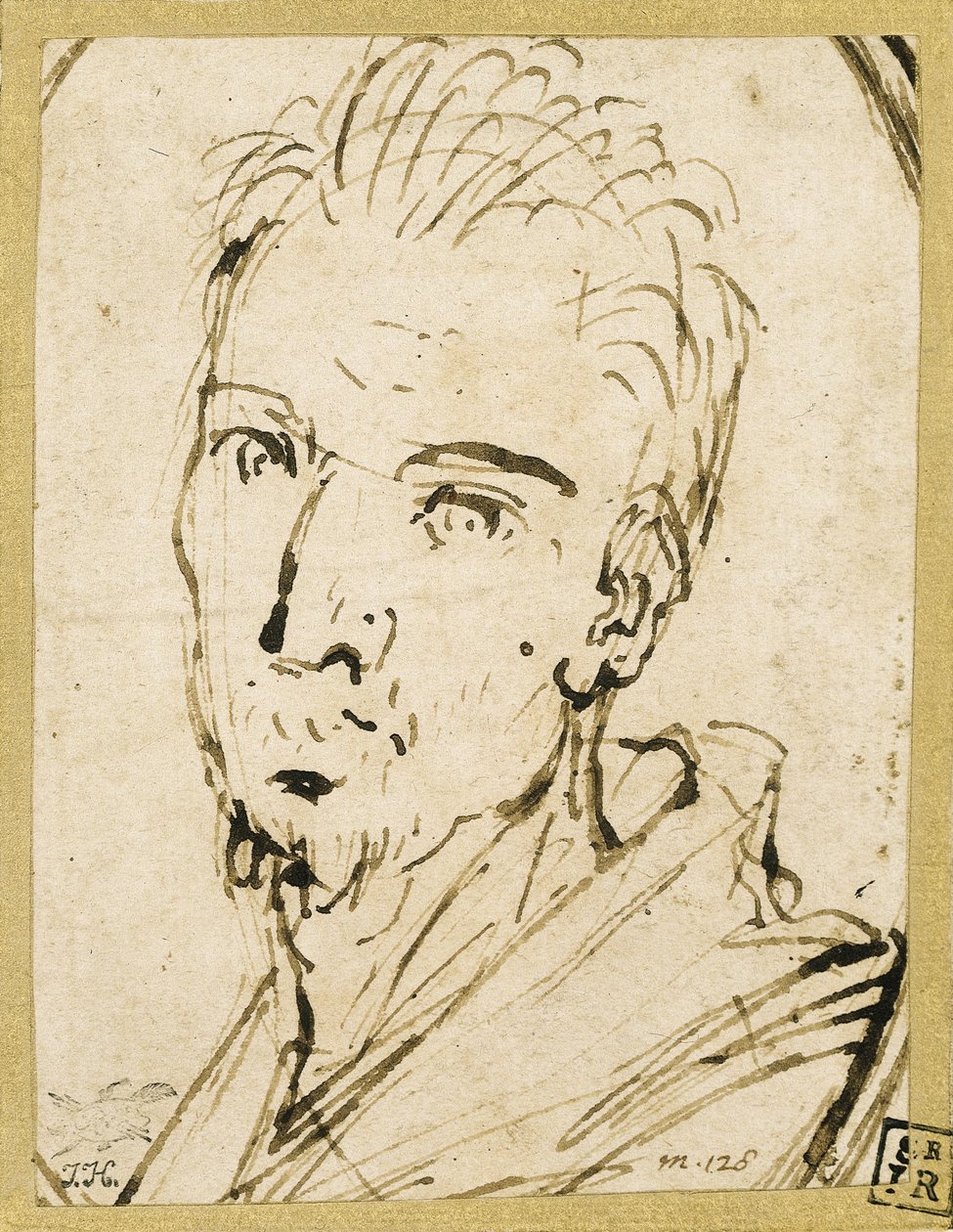 自画像 作： Annibale Carracci