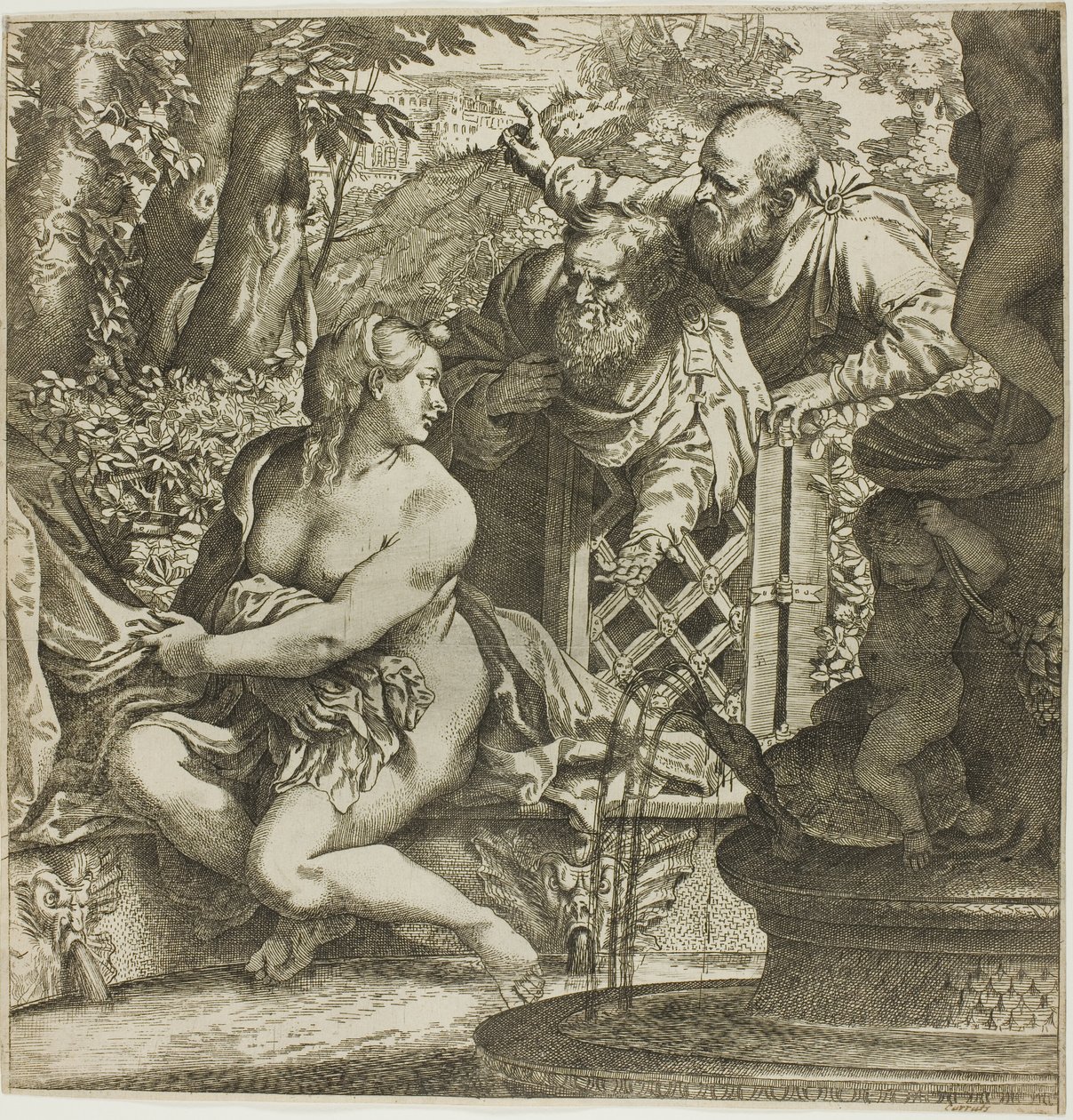 スザンナと長老たち 作： Annibale Carracci