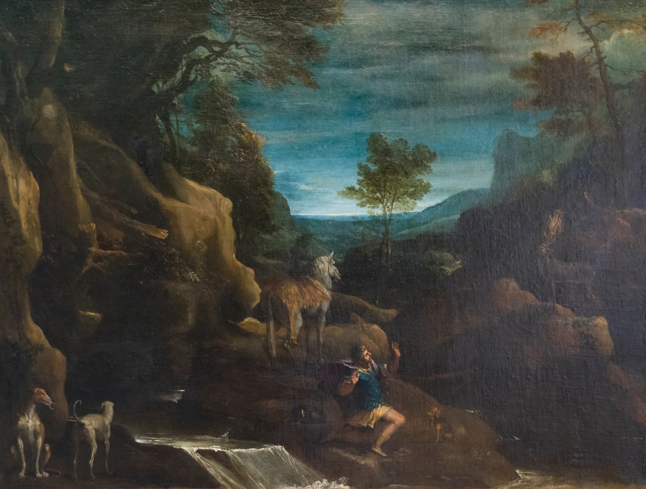 聖ユスタスのビジョン 作： Annibale Carracci