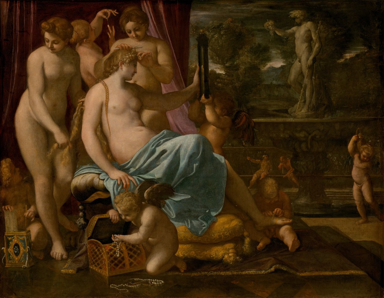 美神に飾られたヴィーナス、15901595。 作： Annibale Carracci