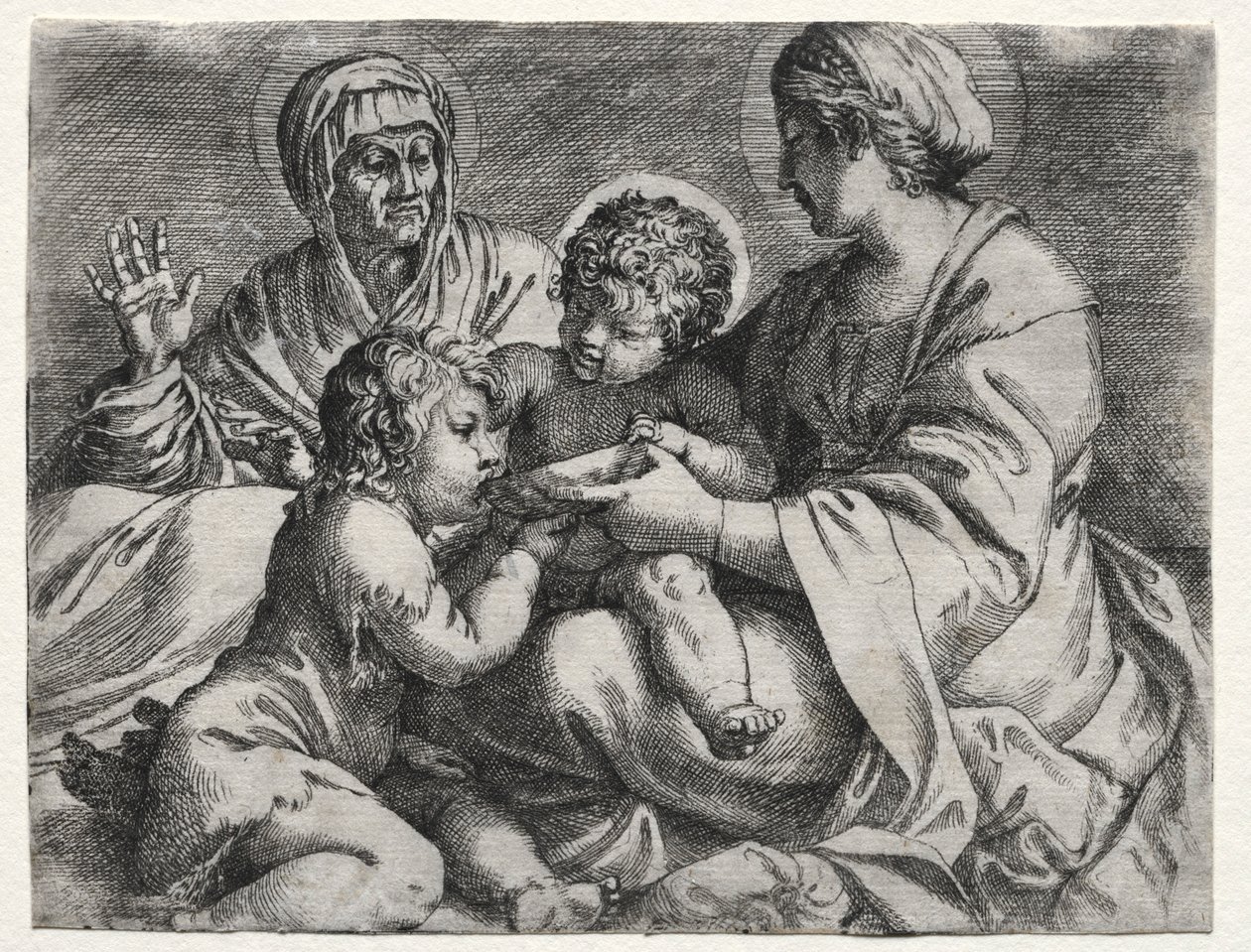 ボウルと処女、1606。 作： Annibale Carracci