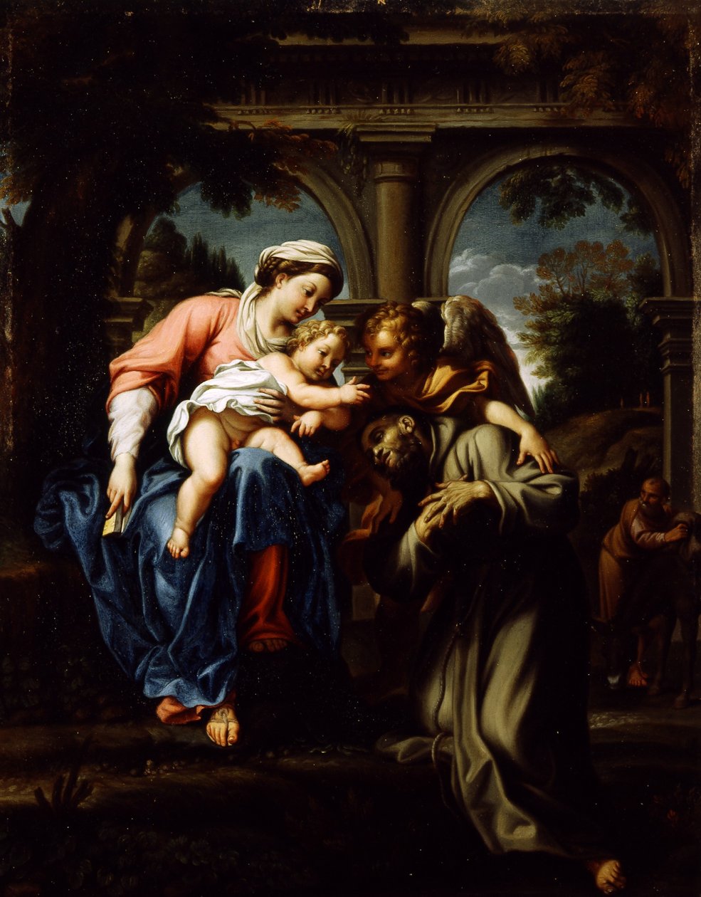 聖フランシスコのビジョン 作： Annibale Carracci