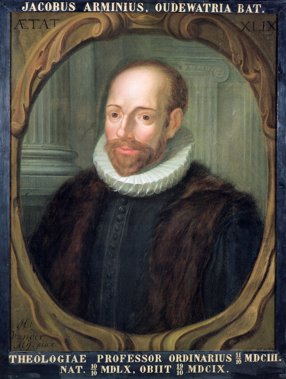 ライデン大学神学教授、ヤコブスアルミニウス（1560〜1609年） 作： 不明不明