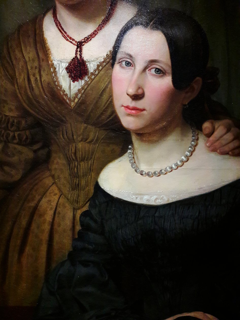 2人の女性の肖像画 作： 匿名