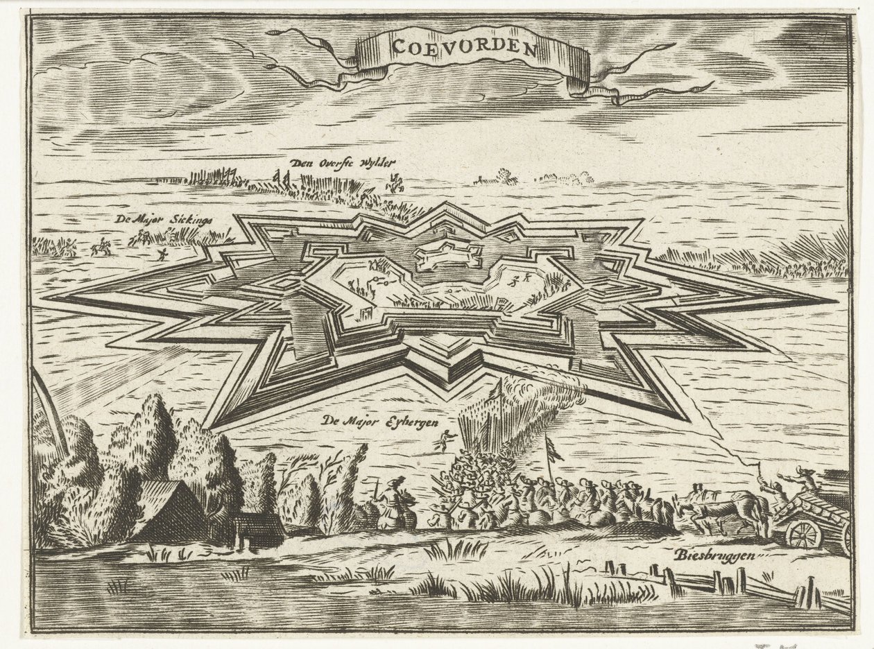 Coevorden の襲撃、1672 年 作： 匿名