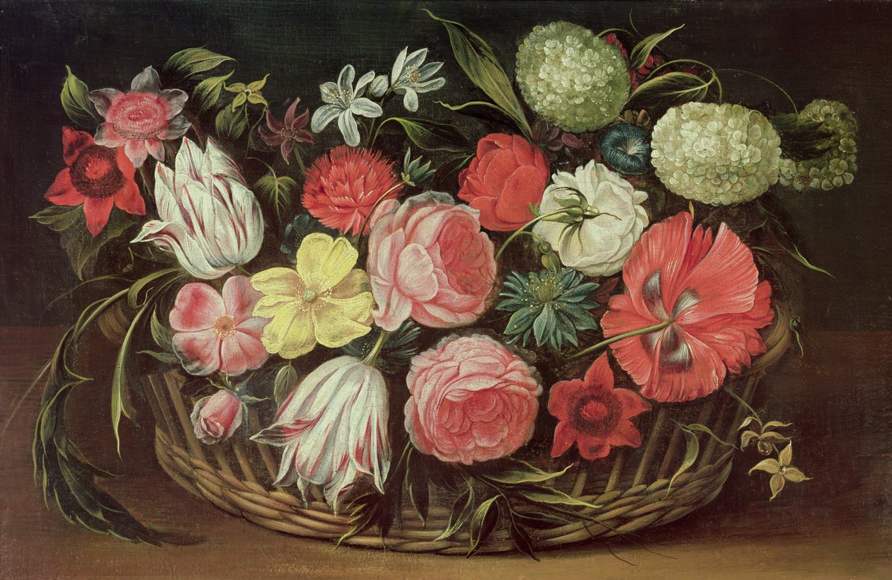 かごの中の花 作： 匿名