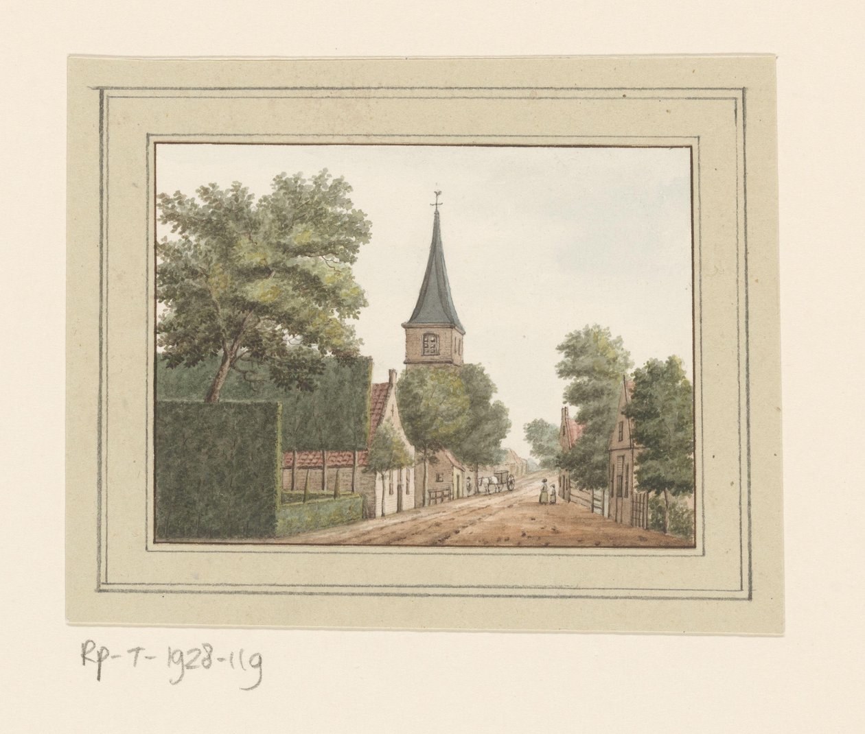 Heemskerk の村の眺め 作： 匿名