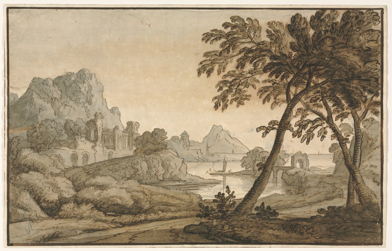 イタリアの風景 作： 匿名