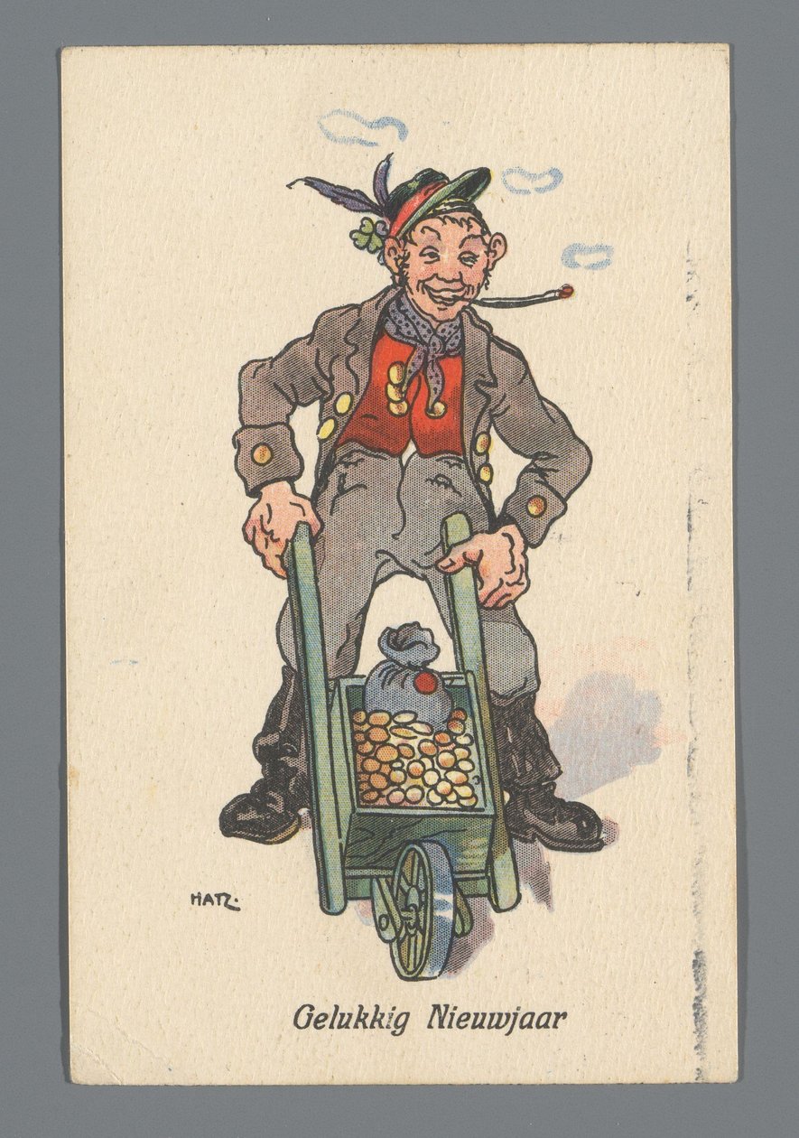 クリスとベップからの1920年の新年の願い. 作： 匿名