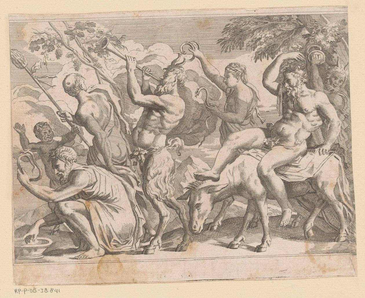 Silenus は saters en maenaden に会った 作： 匿名