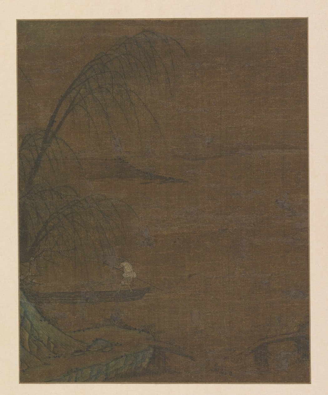 プロアの漁師と水の風景 作： 匿名