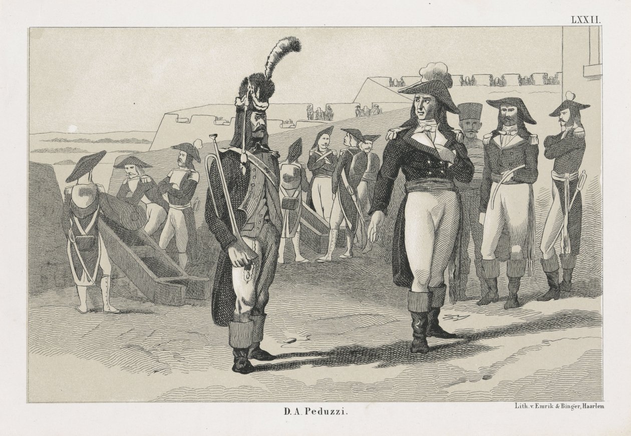 1793年、フランス人が領有権を主張したウィレムスタット 作： 匿名