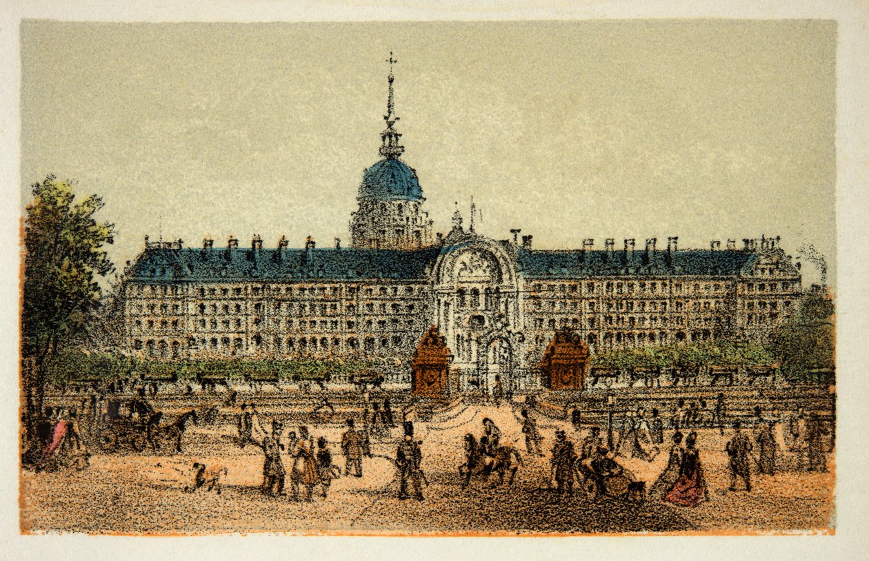 1874年のパリ。ホテル・デ・アンヴァリッド、プライベート・コレクション 作： 匿名匿名