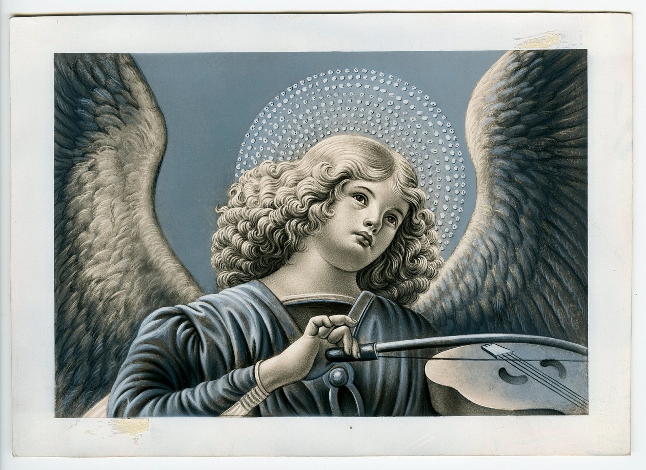 Pious image: a musician angel (print) 作： 匿名匿名