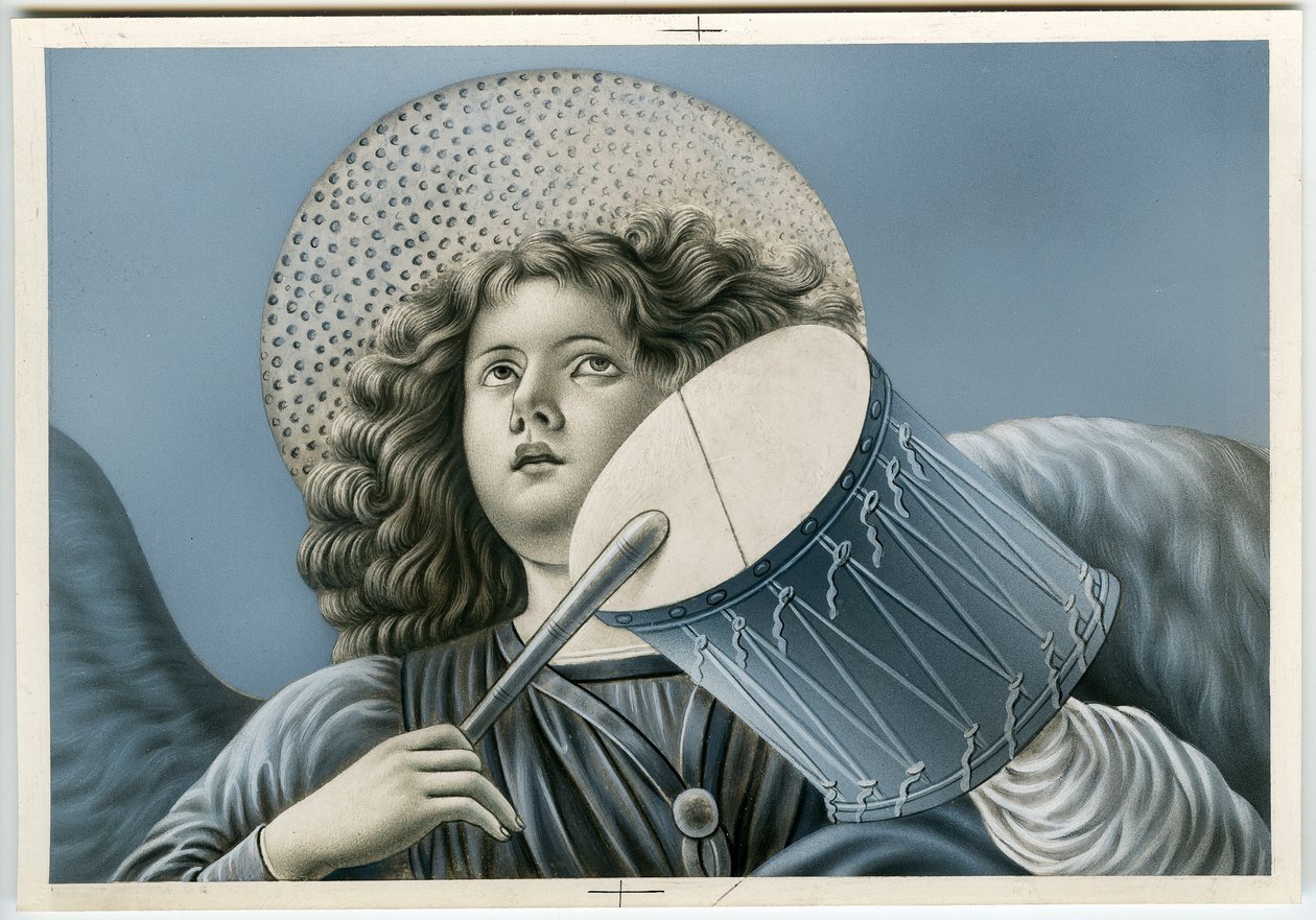 Pious image: a musician angel (print) 作： 匿名匿名