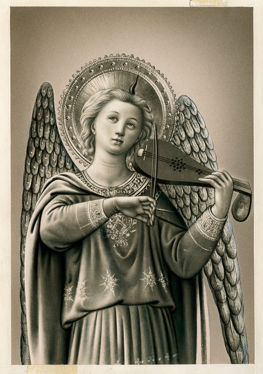 Pious image: a musician angel (print) 作： 匿名匿名