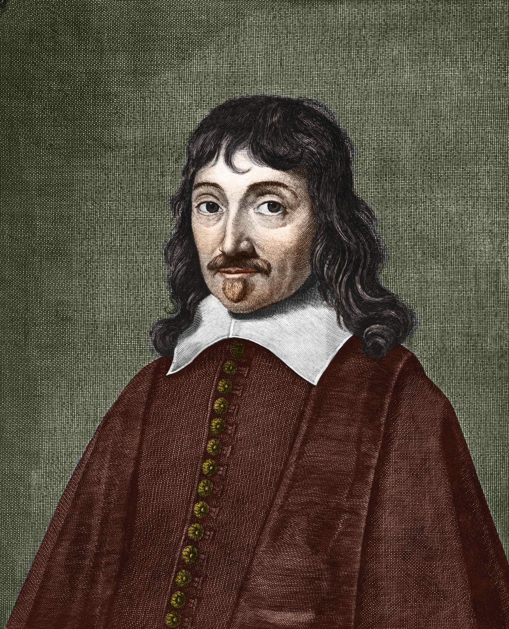 ルネ・デカルトの肖像。1596-1650 作： 匿名匿名