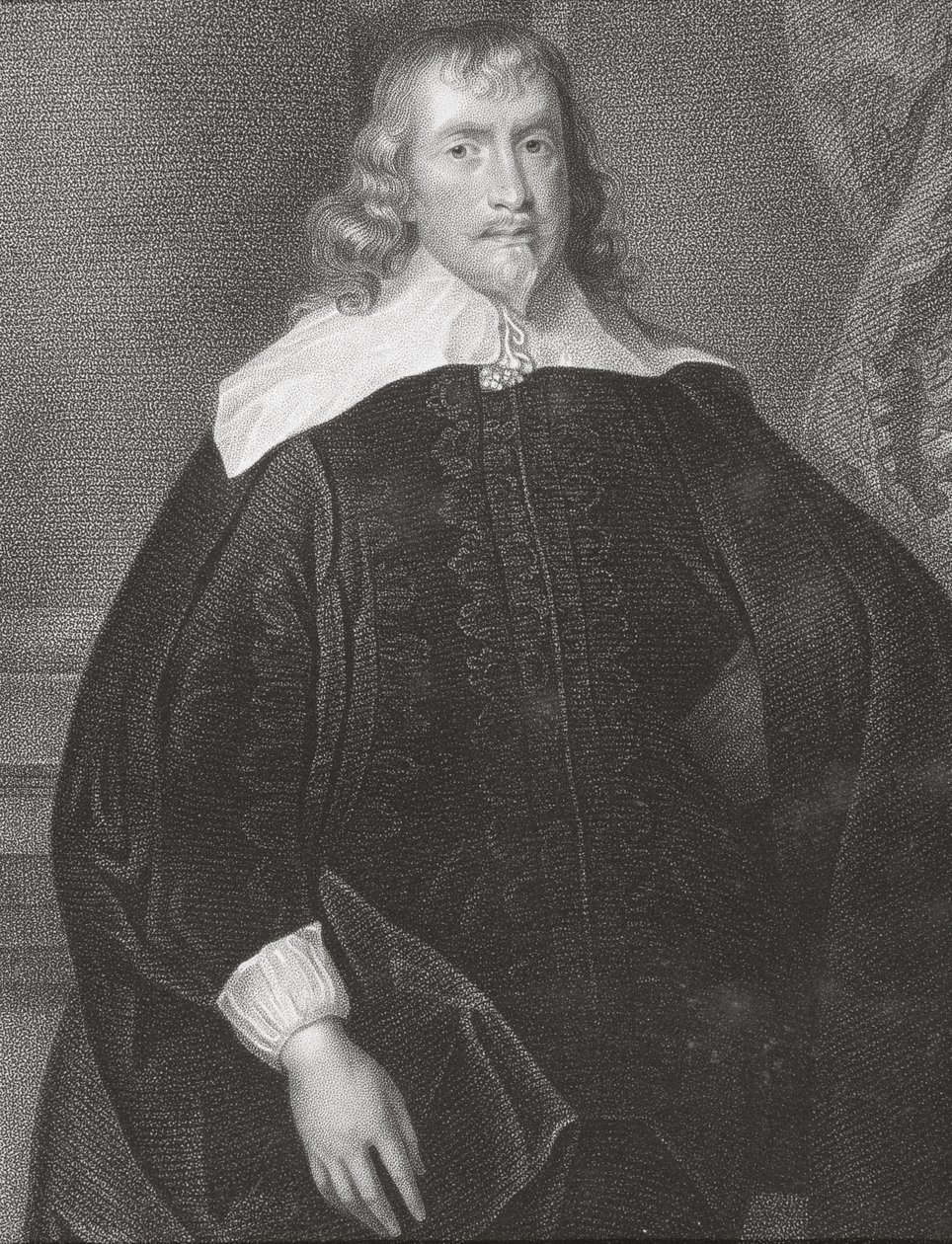 フランシスラッセルの肖像（1593-1641） &39;ロッジの英国の肖像画&39;からのベッドフォード伯、1823年 作： アンソニー・ヴァン・ダイク