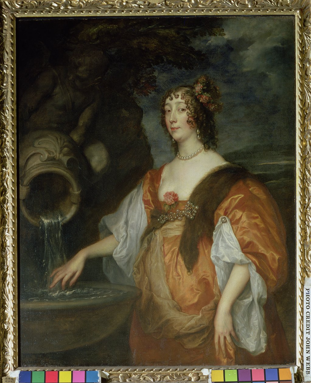 カーライル伯爵夫人ルーシー・パーシーの肖像（1599-1660）c.1637-40 作： アンソニー・ヴァン・ダイク