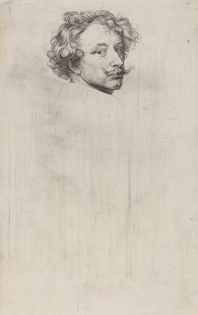 自画像、1626-41年頃 作： アンソニー・ヴァン・ダイク