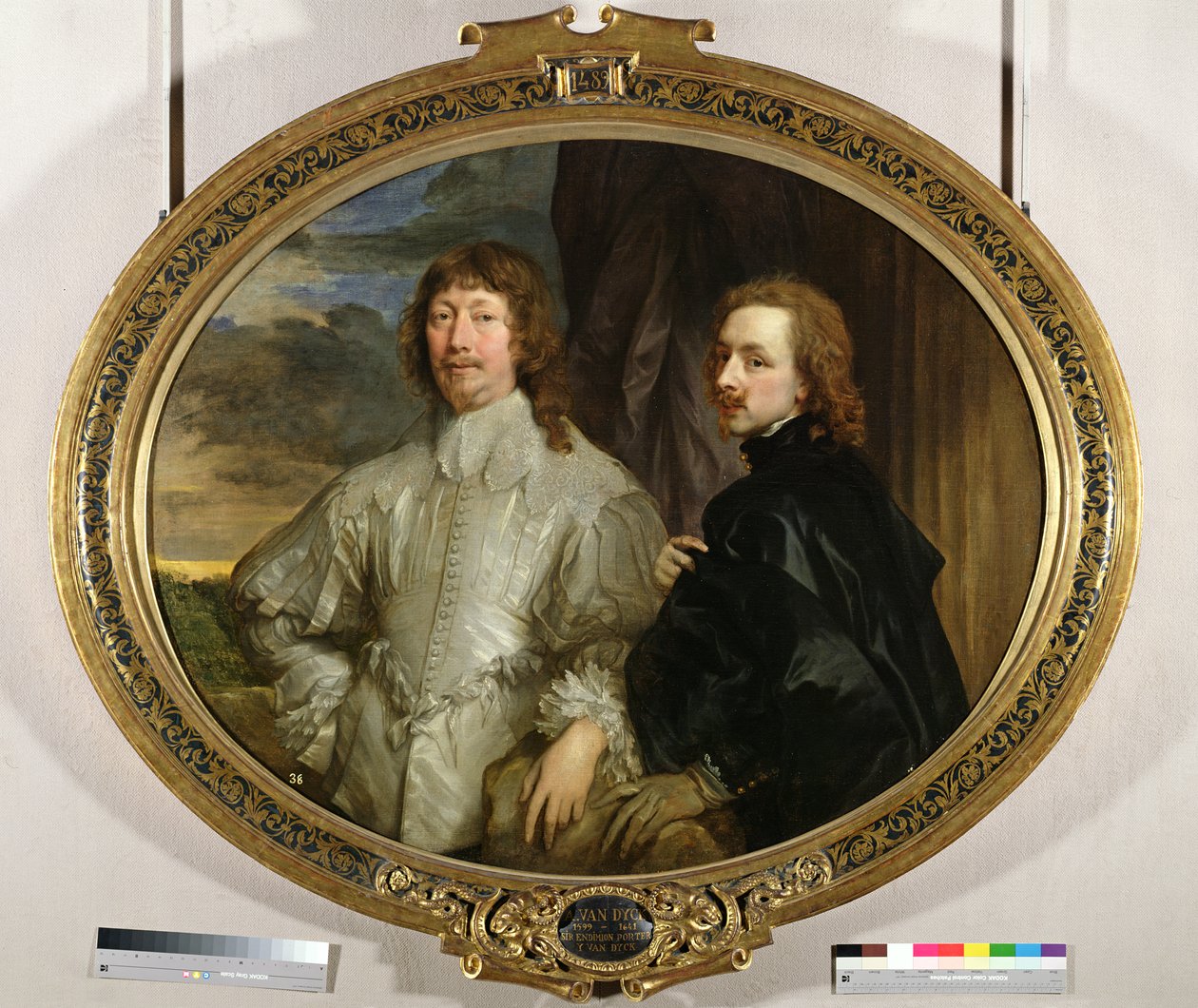 エンディミオン・ポーター卿（1587-1649）と芸術家、1635年頃 作： アンソニー・ヴァン・ダイク