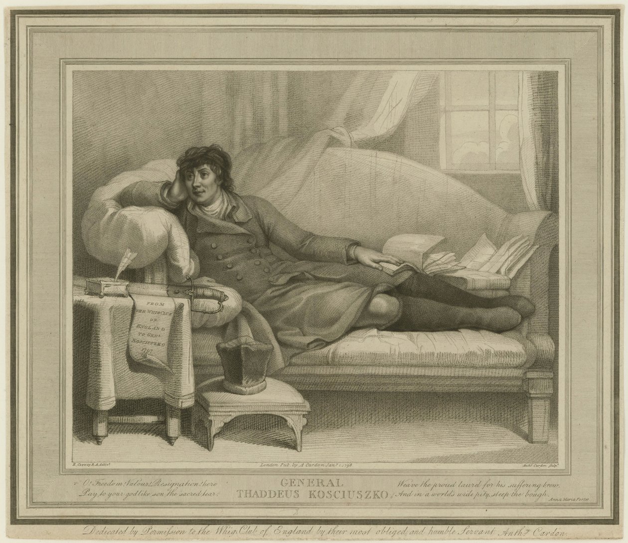 Tadeusz Kosciuszko 1746-1817、1798。 作： アンソニー・カードン