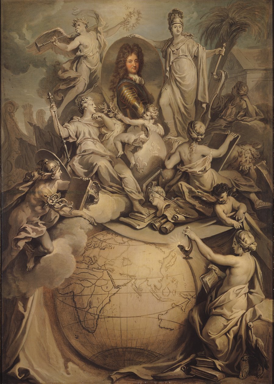 フィリップ2世の寓意（1674-1723）オルレアン公爵、1718年 作： アントワーヌ・デュー