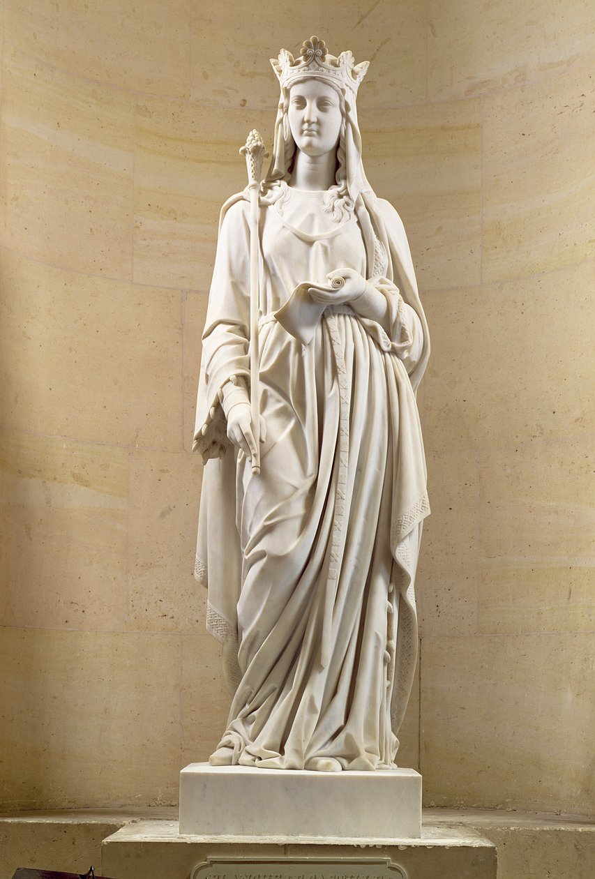 カスティーリャのブランシュ（1188-1252）フランスの女王、1837年（大理石） 作： アントワーヌエテックス
