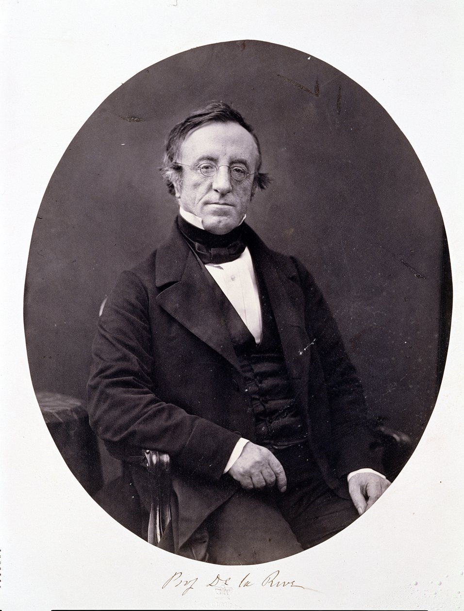 Arthur-Auguste De La Rive（1801-73）（albumen print） 作： アントワーヌ・フランソワ・ジャン・クローデ