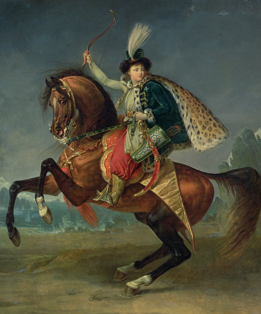 ボリス・ニコラエヴィッチ・ユスポフ王子（1794-1849）1809（油） 作： アントワーヌ・ジャン・グロ