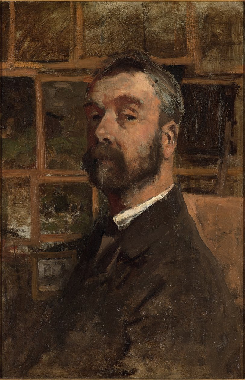 自画像、1884年 作： アントン・モーブ