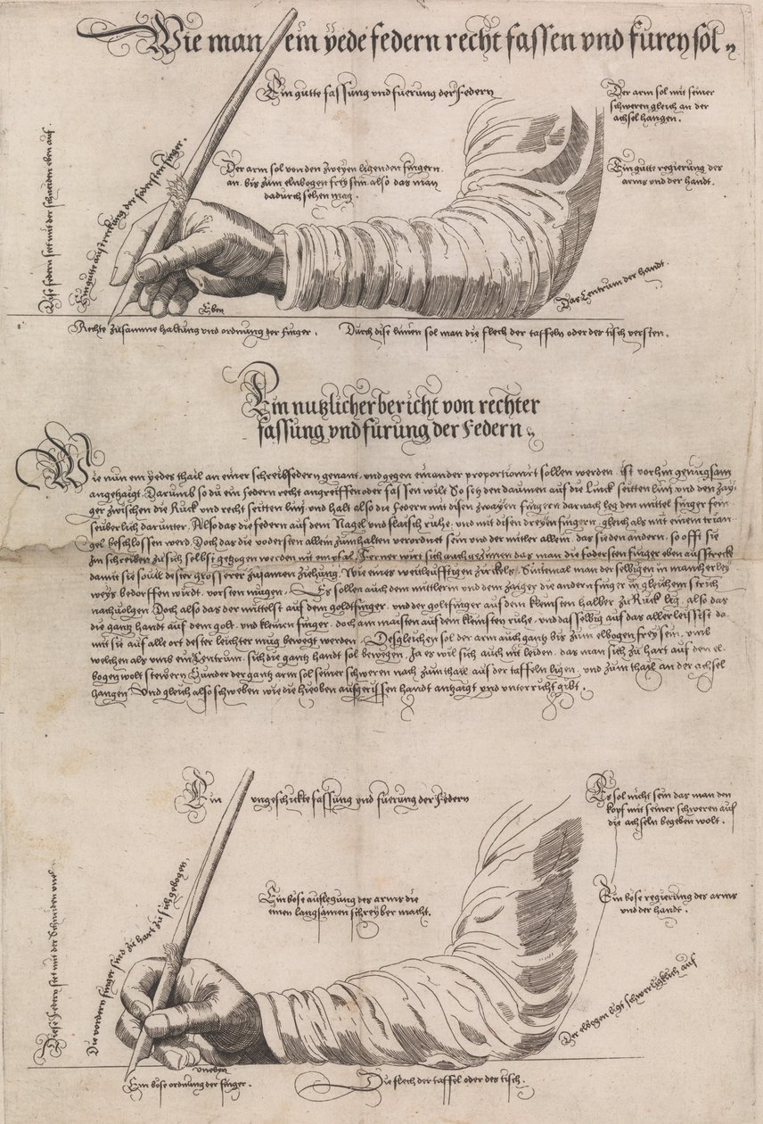 Schreibkunst The Art of Writing、1601 年、1631 年。 作： AntonNeudörffer