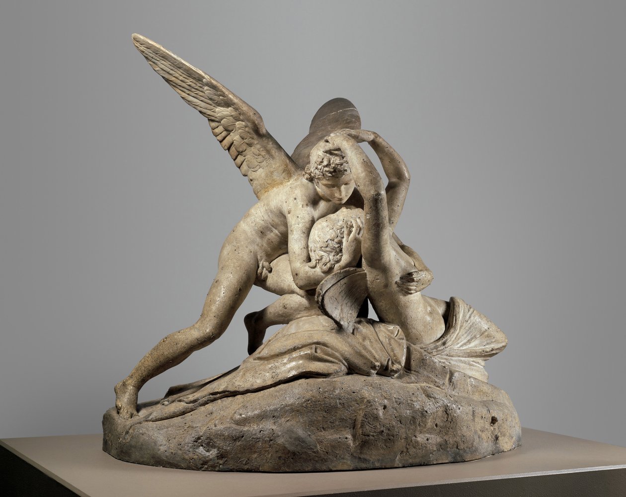 キューピッドとプシュケ、1794年（石膏） 作： アントニオ・カノーヴァ