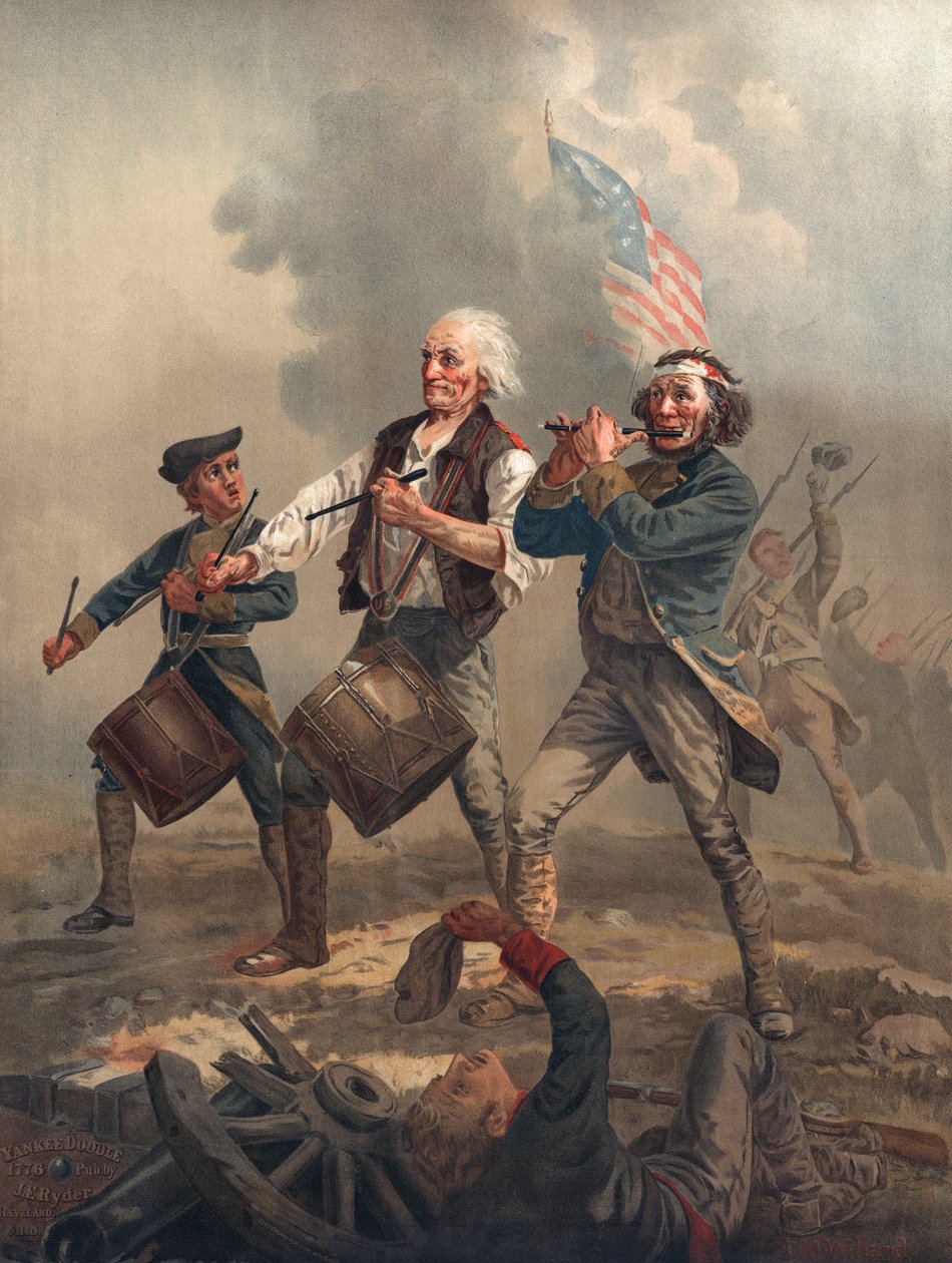 YFライダーがArchibald M. Willard（chromolitho）の後に出版したYankee DoodleまたはThe Spirit of &39;76 作： アーチボルド・ウィラード