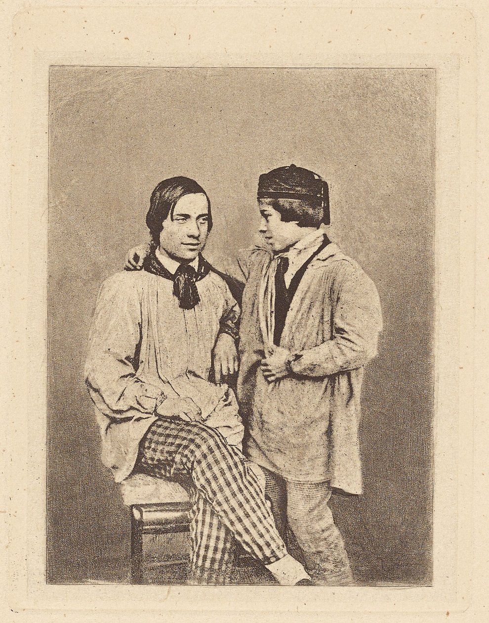 [男と男] 作： Armand-Hippolyte-Louis Fizeau
