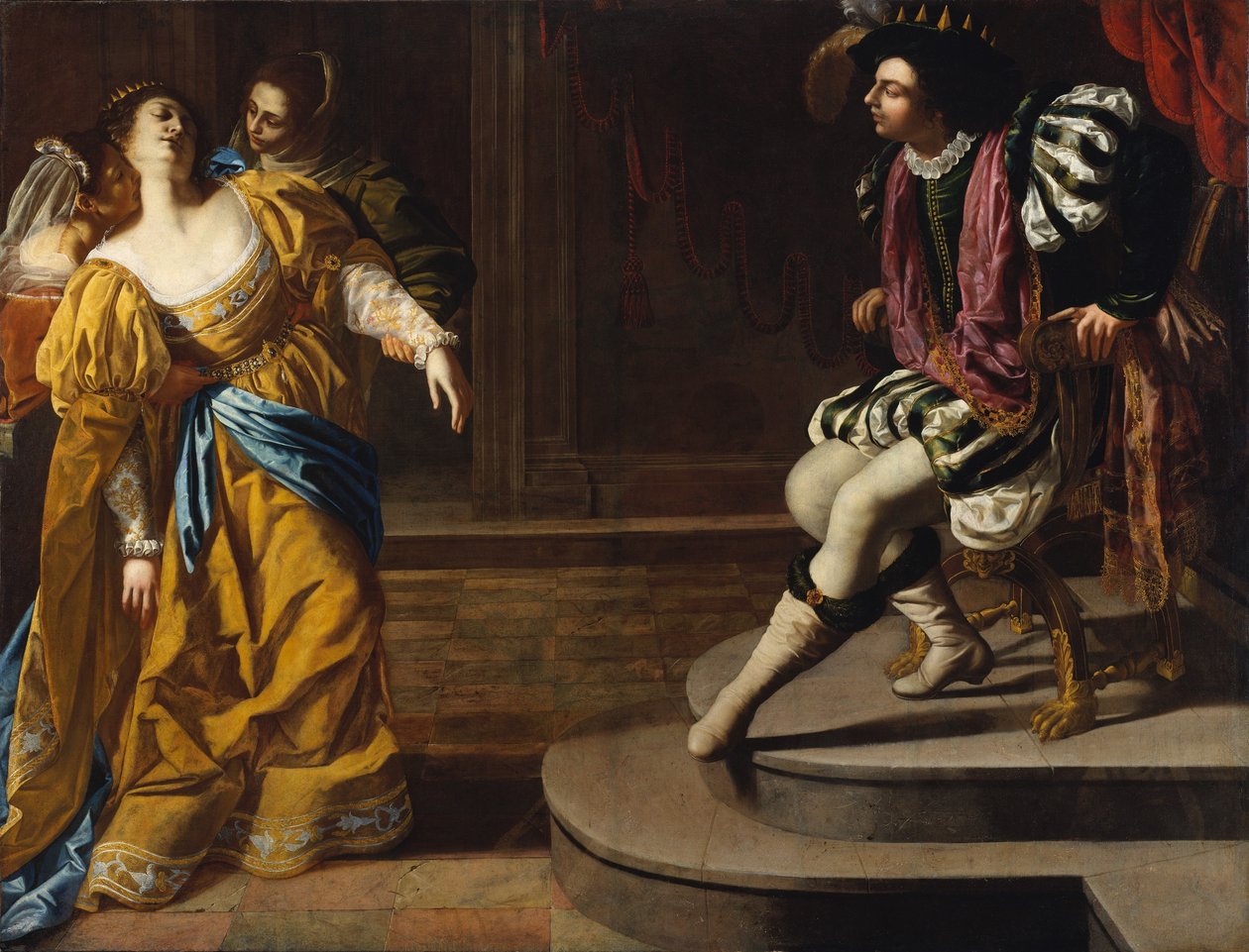 エスターとアハスエロス 作： Artemisia Gentileschi