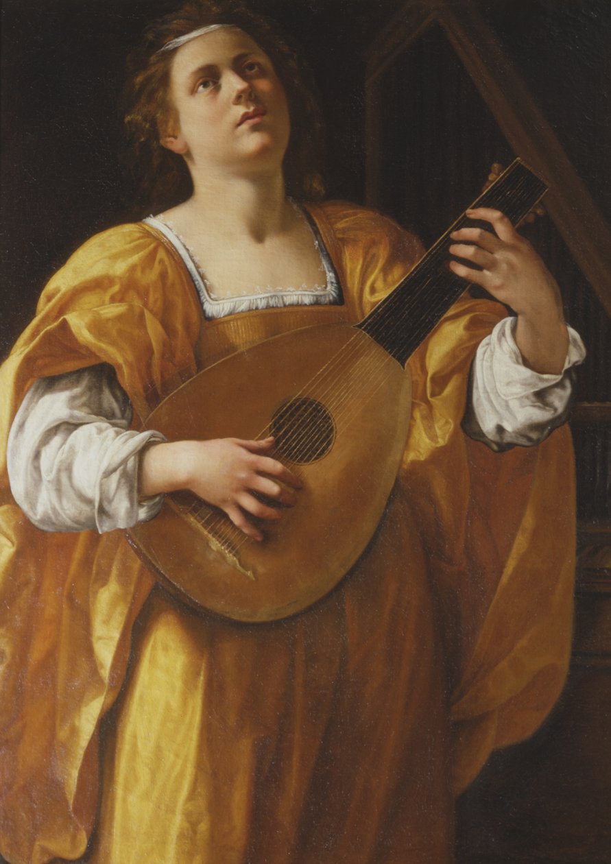 聖セシリア 作： Artemisia Gentileschi