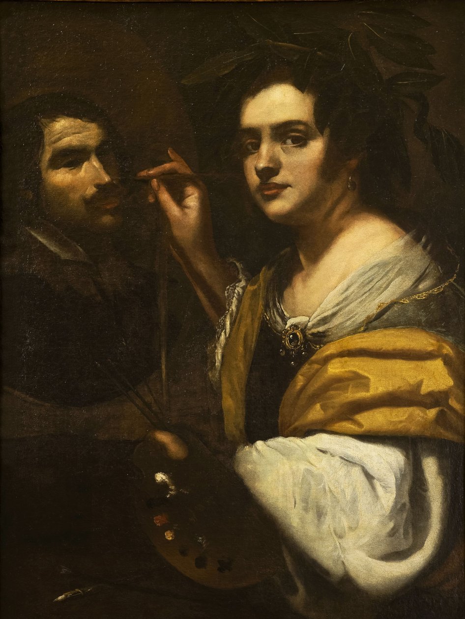 自画像、1637年。 作： Artemisia Gentileschi