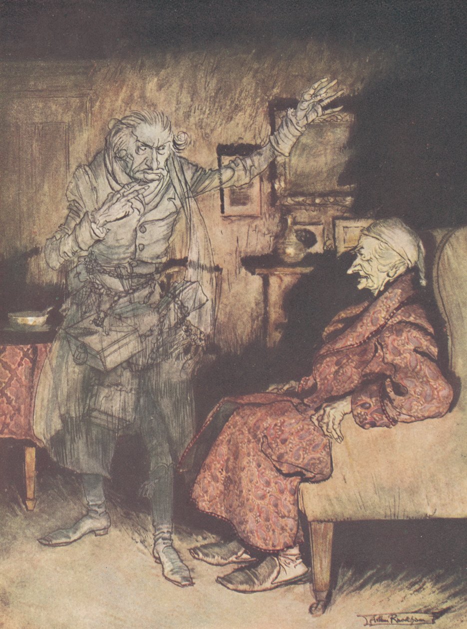 口絵-クリスマスキャロル、1915 作： アーサー・ラッカム