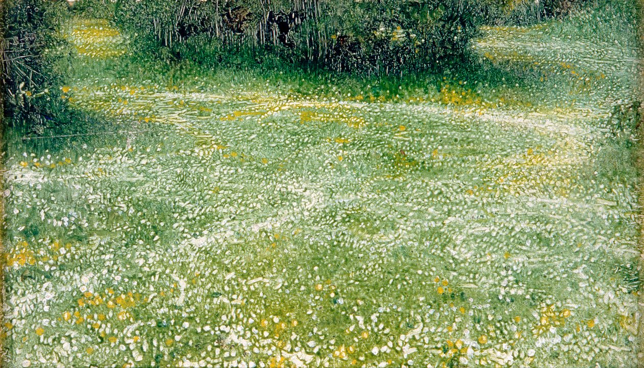 バーナムのヒナギク、1918年頃（キャンバスに油彩） 作： アーサーハッカー