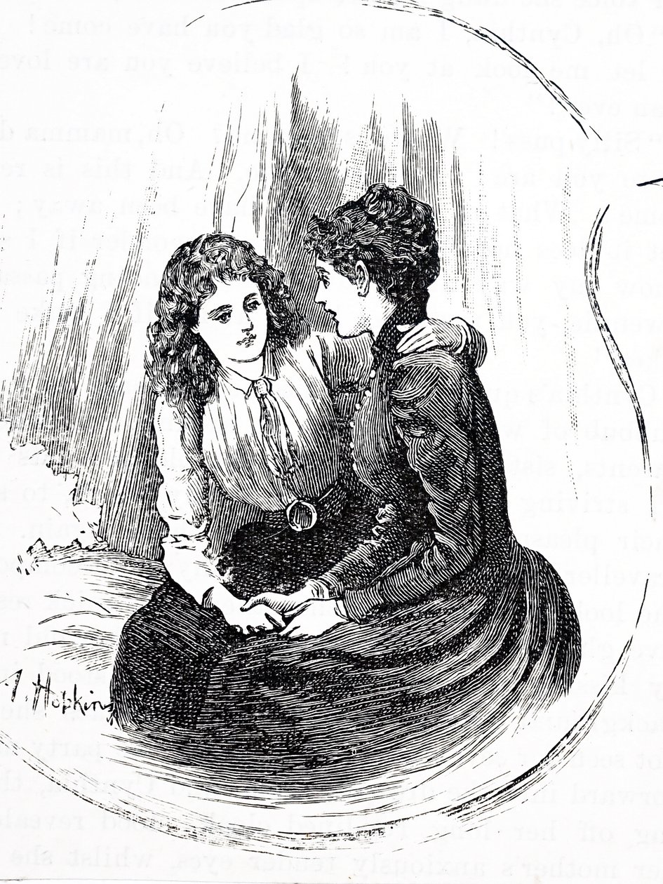 打ち明け話をする姉妹 作： アーサー・ホプキンス