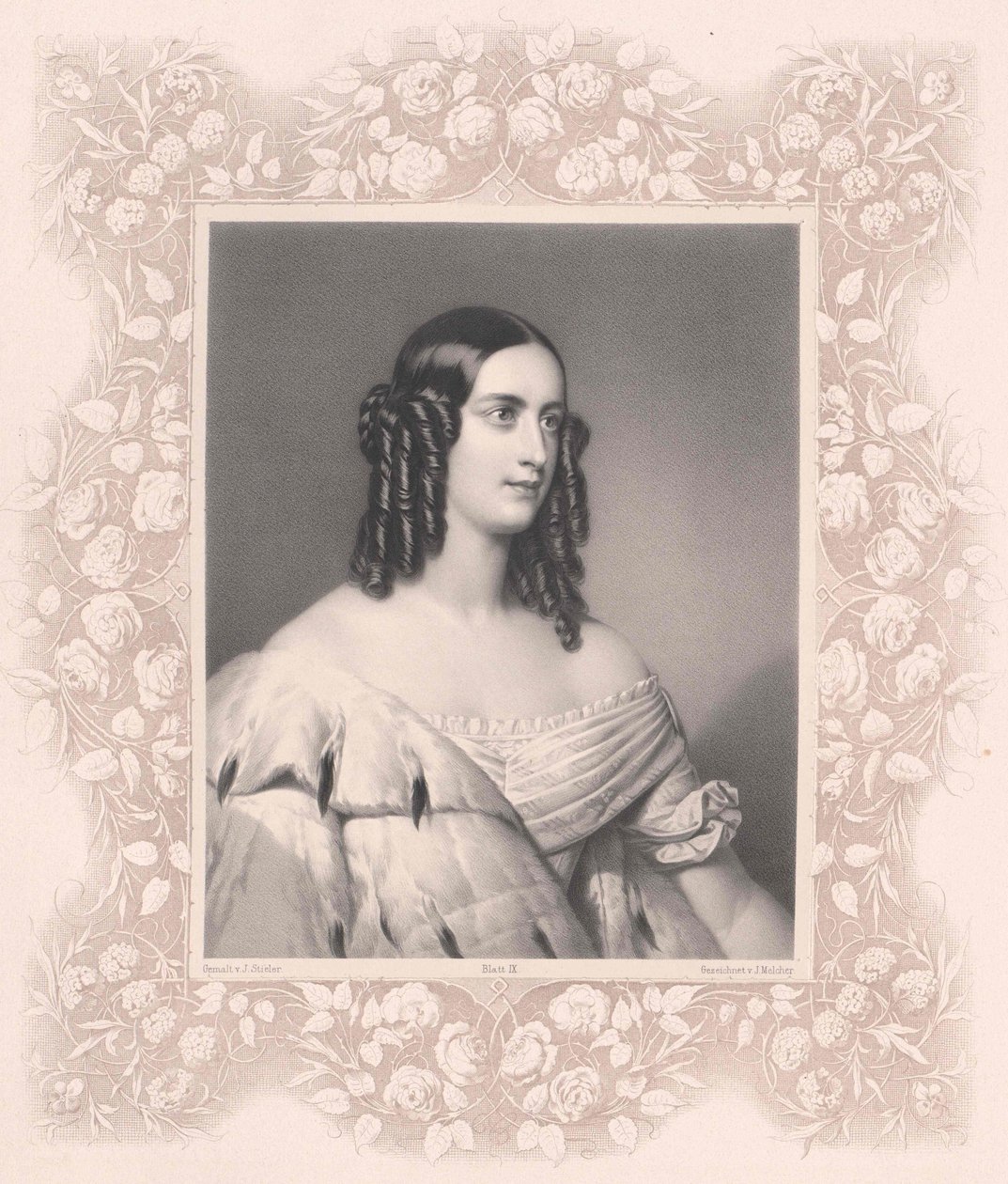 エッティンゲンとエッティンゲン・ヴァラーシュタイン、カロリーネ王女（1824-1889） 作： アーティスト不明