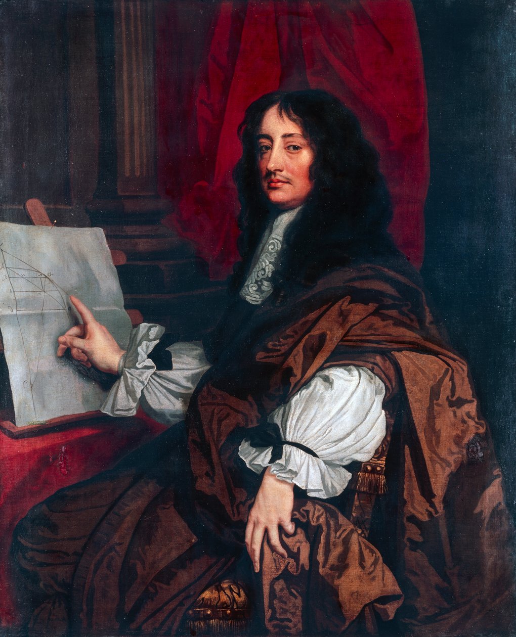 ウィリアム・ブラウンカーの肖像（1620年頃-ウェストミンスター 作： アーティスト不明